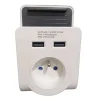 Bloc VOLTMAN 1 prise + 2 USB A
