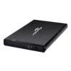 Boitier Disque dur 2,5" USB 3.0 ADVANCE Aluminium Noir Brossé – Plug & Play