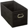 Boîte de rangement pliable noire 15x31 cm