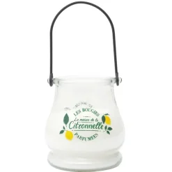 Bougie citronnelle led pot verre