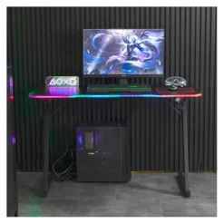 Bureau gaming AMSTRAD AMS-DESK120Z LED ASTRA