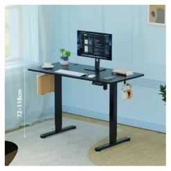 Bureau gaming EDENWOOD BB120 motorisé noir