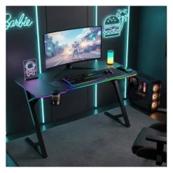 Bureau gaming EDENWOOD BG120 LED Noir