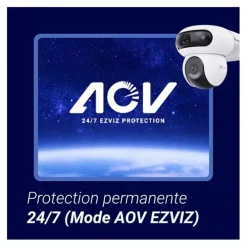Caméra de Surveillance sur batterie EZVIZ HB90 4MP 2K+ avec Panneau Solaire