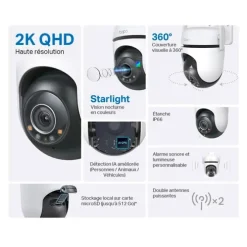 Caméra de Surveillance TAPO C520WS 4MP 2K