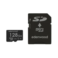 Carte Mémoire micro SD 128 Go EDENWOOD + Adaptateur – Stockage Haute Capacité à Petit Prix