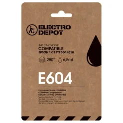 Cartouche d'encre ELECTRO DEPOT compatible Epson E 604 noir - Ananas