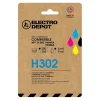 Cartouche d'encre ELECTRO DEPOT compatible HP H 302 noir et couleurs