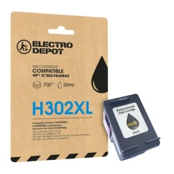 Cartouche d'encre ELECTRO DEPOT compatible HP H 302 XL noir