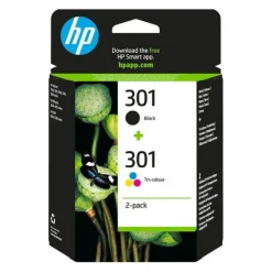 Cartouches d'encre HP 301 - 3 couleurs Authentique (CH562EE)