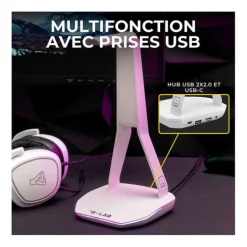 Casque gaming THE G-LAB Radium + support
