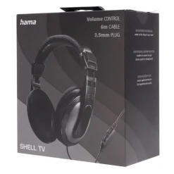 Casque TV HAMA filaire Shell NOIR