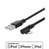 Câble courbé Lightning / USB EDENWOOD 1M Noir Certifié APPLE