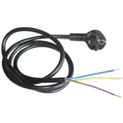 Câble d'alimentation électrique 3 x 1,5 mm2 avec fiche secteur intégrée ÉLECTRO DÉPÔT