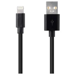 Câble Lightning / USB HIGH ONE 1M Noir