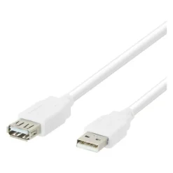 Câble USB femelle EDENWOOD vers USB mâle blanc 2m