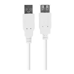 Câble USB femelle EDENWOOD vers USB mâle blanc 2m