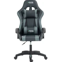 Chaise gaming AMS Gamer#BUTTERFLY Noir et gris