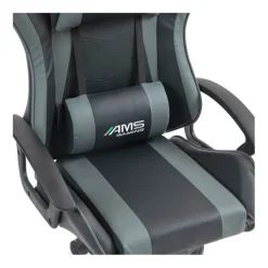 Chaise gaming AMS Gamer#BUTTERFLY Noir et gris