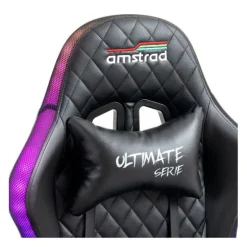 Chaise gaming AMSTRAD AMS ULTIMATE LED Noir