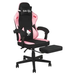 Chaise gaming KONIX Hello Kitty Noir et rose