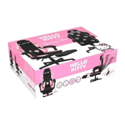Chaise gaming KONIX Hello Kitty Noir et rose