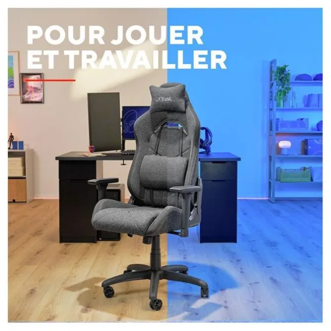 Chaise gaming TRUST GAMING Ruya Fabric