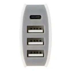 Chargeur allume cigare 4 ports USB-C et USB EDENWOOD 20W Blanc