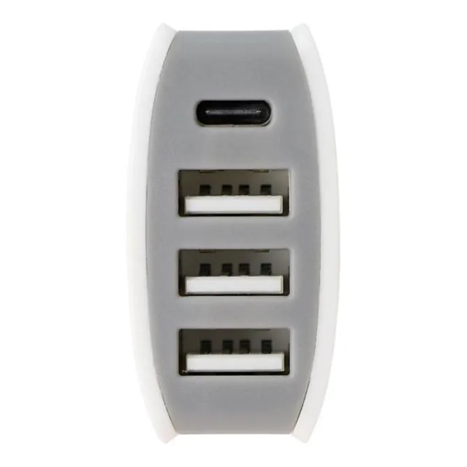 Chargeur allume cigare 4 ports USB-C et USB EDENWOOD 20W Blanc