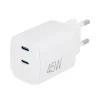Chargeur secteur 2 ports USB-C EDENWOOD 45W Blanc