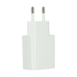 Chargeur secteur USB HIGH ONE 2,4AA + Câble Lightning / USB 1M Blanc