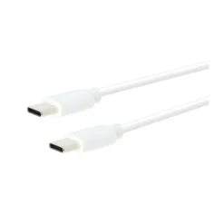 Chargeur USB C 3 ports EDENWOOD 65W + Câble USB-C / USB-C 1M Blanc