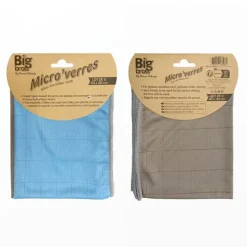 Chiffons x2 microfibre spécial surface vitrée