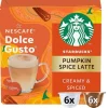Dosettes STARBUCKS Pumkin spice latte pour machine DOLCE GUSTO