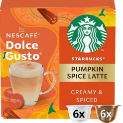 Dosettes STARBUCKS Pumkin spice latte pour machine DOLCE GUSTO