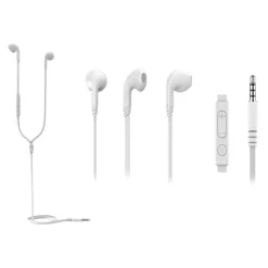 Ecouteurs filaires EDENWOOD EDSIM01 blanc semi intra