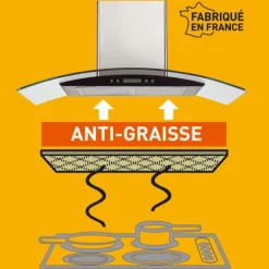 Filtre anti-graisse 100% lin naturel 114 x 47 cm