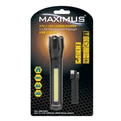 Lampe torche MAXIMUS LED FL 028 270 lumens Rechargeable