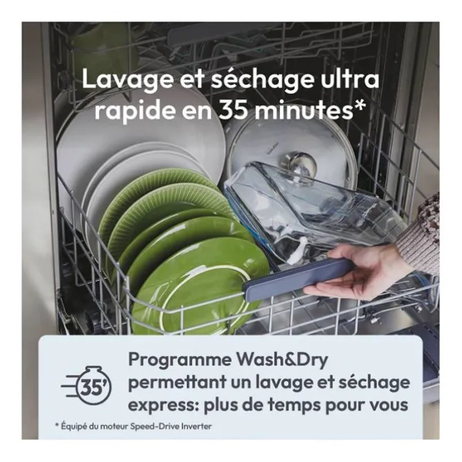 Lave-vaisselle 16 couverts CANDY CF 6B4S1PX 16S44 B inox