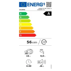 Lave-vaisselle tout intégrable 16 couverts VALBERG FBI 16S43 A XAD929C V