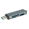 Lecteur de cartes multifonction SEDEA 6 en 1 - USB - USB-C