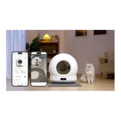 Litière auto nettoyante PAWZZ 72L avec caméra