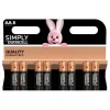 Lot de 8 Piles DURACELL Simply AA