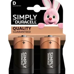 Lot de 2 Piles DURACELL Simply D - LR20