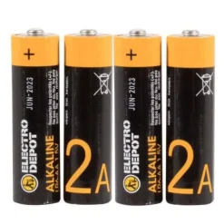 Lot de 4 Piles ELECTRO DÉPÔT Alcaline AA - LR6