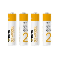 Lot de 4 Piles rechargeables ELECTRO DÉPÔT AA - LR06 2100MAH