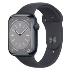 Montre Connectée APPLE WATCH S8 45mm GPS Noir Reconditionnée grade A