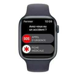 Montre Connectée APPLE WATCH S8 45mm GPS Noir Reconditionnée grade A