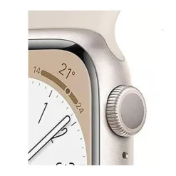 Montre Connectée APPLE WATCH S8 45mm GPS Blanche Reconditionnée Grade A