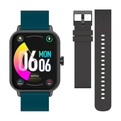 Montre Connectée ECHO Rainbow Lite Noire + Bracelet Bleu